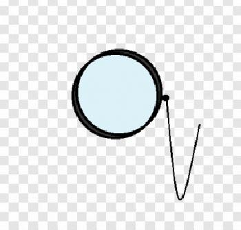 Monocle Png Image Background - Line Art, Transparent Png , Transparent Png  Image - PNGitem