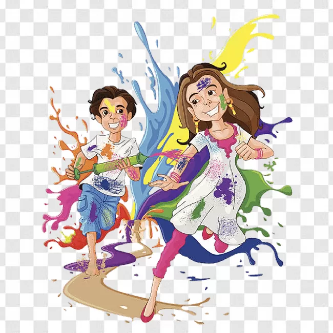 Happy-holi-wishes-holi Png Images Hd Transparent Background Free Download -  PNGImages