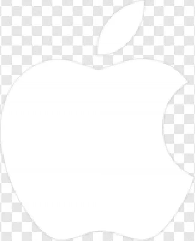 White Apple Logo Transparent Background Free Download - PNGImages