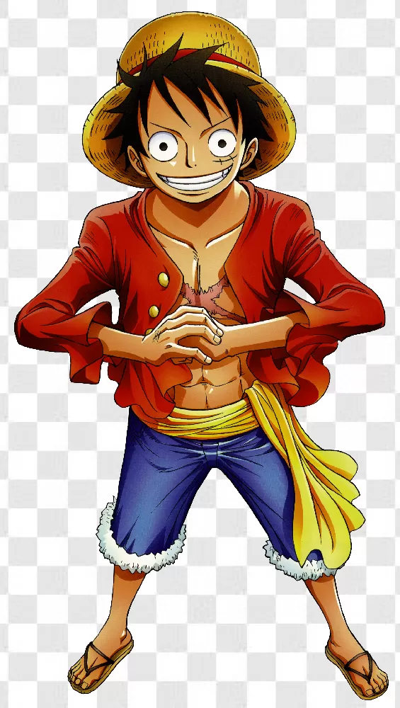 Download One Piece Luffy Transparent Background HQ PNG Image