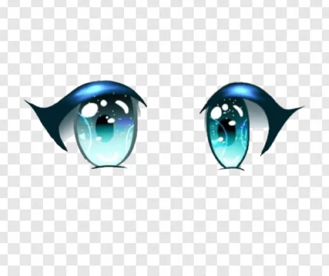 Angry Anime Eyes Color Stroke PNG  SVG Design For TShirts